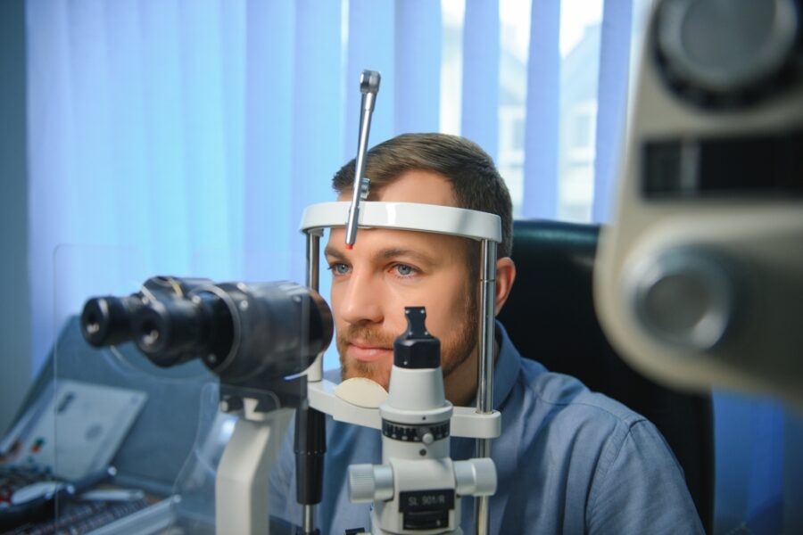 Eye Exam with Slit Lamp - Diabetic eye disease
